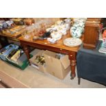 A Victorian mahogany table