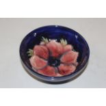 A Moorcroft "Anemone" pattern dish