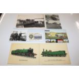 A quantity of railway photographs and ephemera