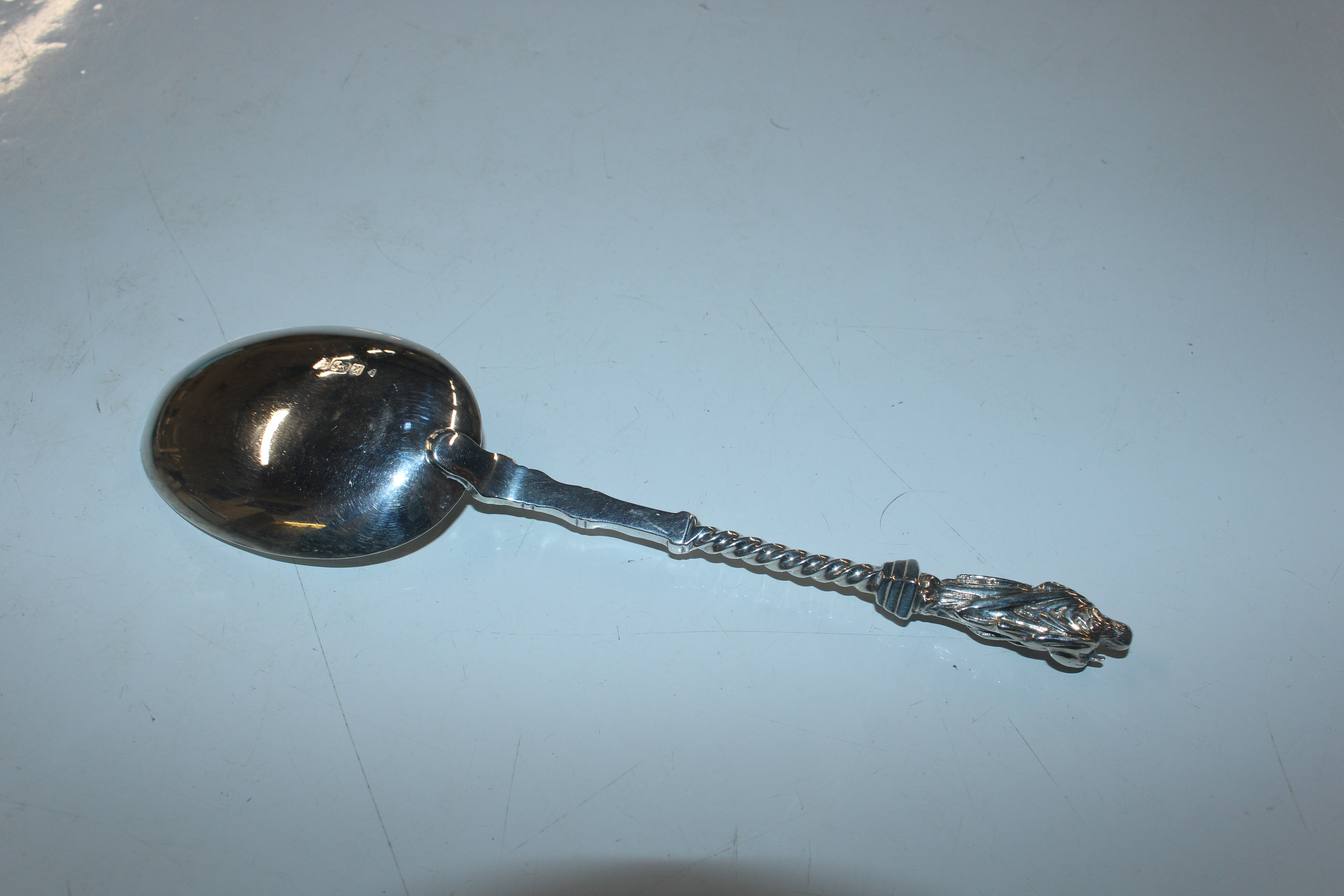 A large Victorian Apostle spoon by Martin Hall She - Image 5 of 6