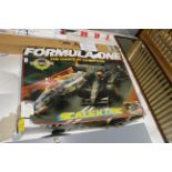 A Formula 1 Scalextric set