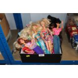 A collection of Barbie dolls etc.