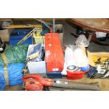 A quantity of various plumbing parts, pipes, funne