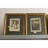 Two gilt framed prints