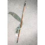 A split cane three section fishing rod and carry b