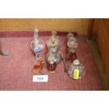 A collection of various glass scent bottles etc.