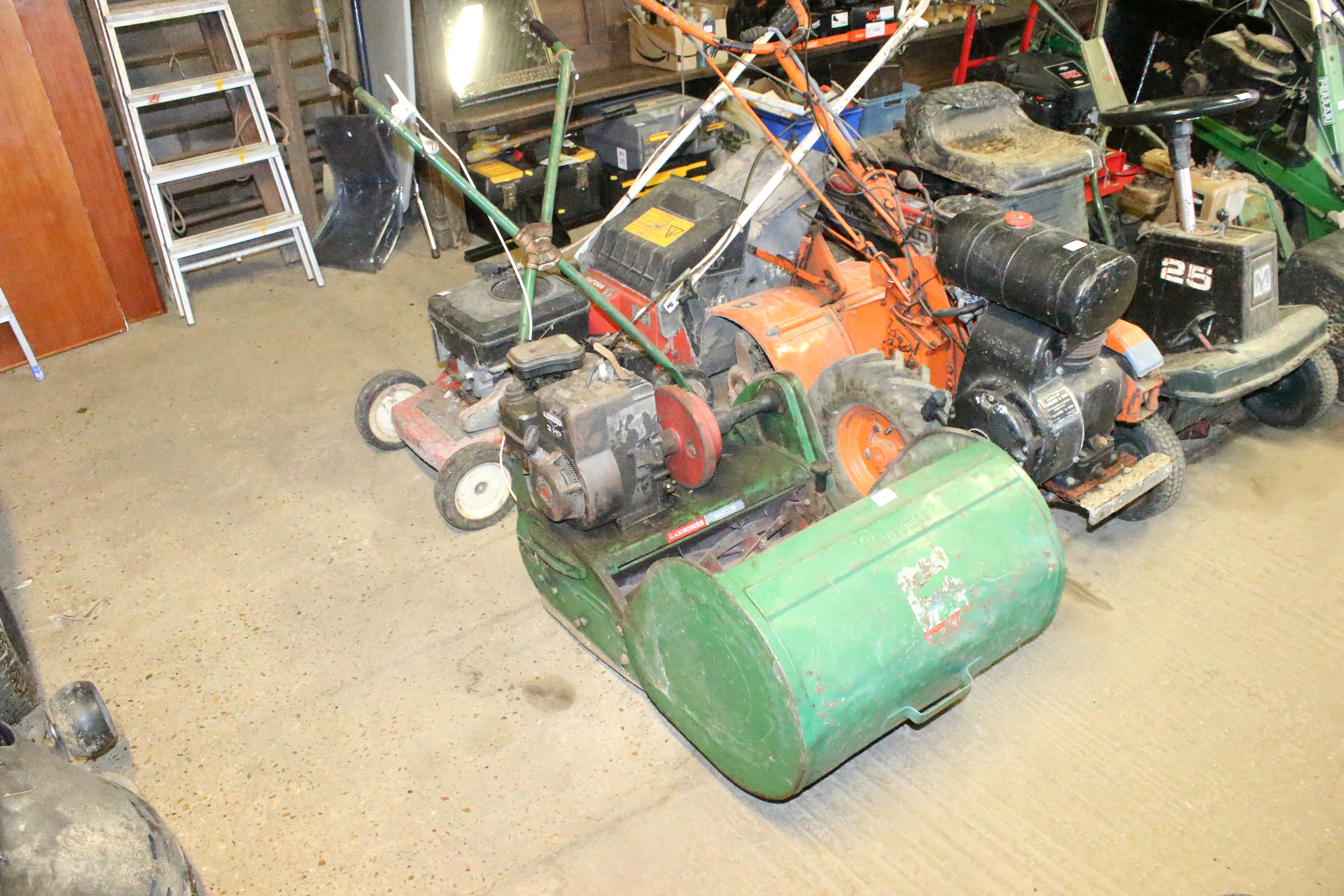 A Ransom's Marqueé 18" mower complete with grass b