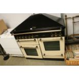 A Rangemaster 110 double oven with hood