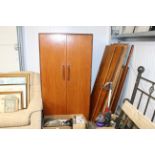 Two G-plan wardrobes, one disassembled