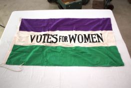 A Suffragettes (PATTERN) flag "Votes For Women"