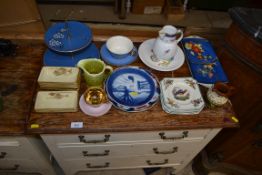 A Royal Copenhagen plate and various other china