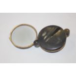 A horn magnifying glass