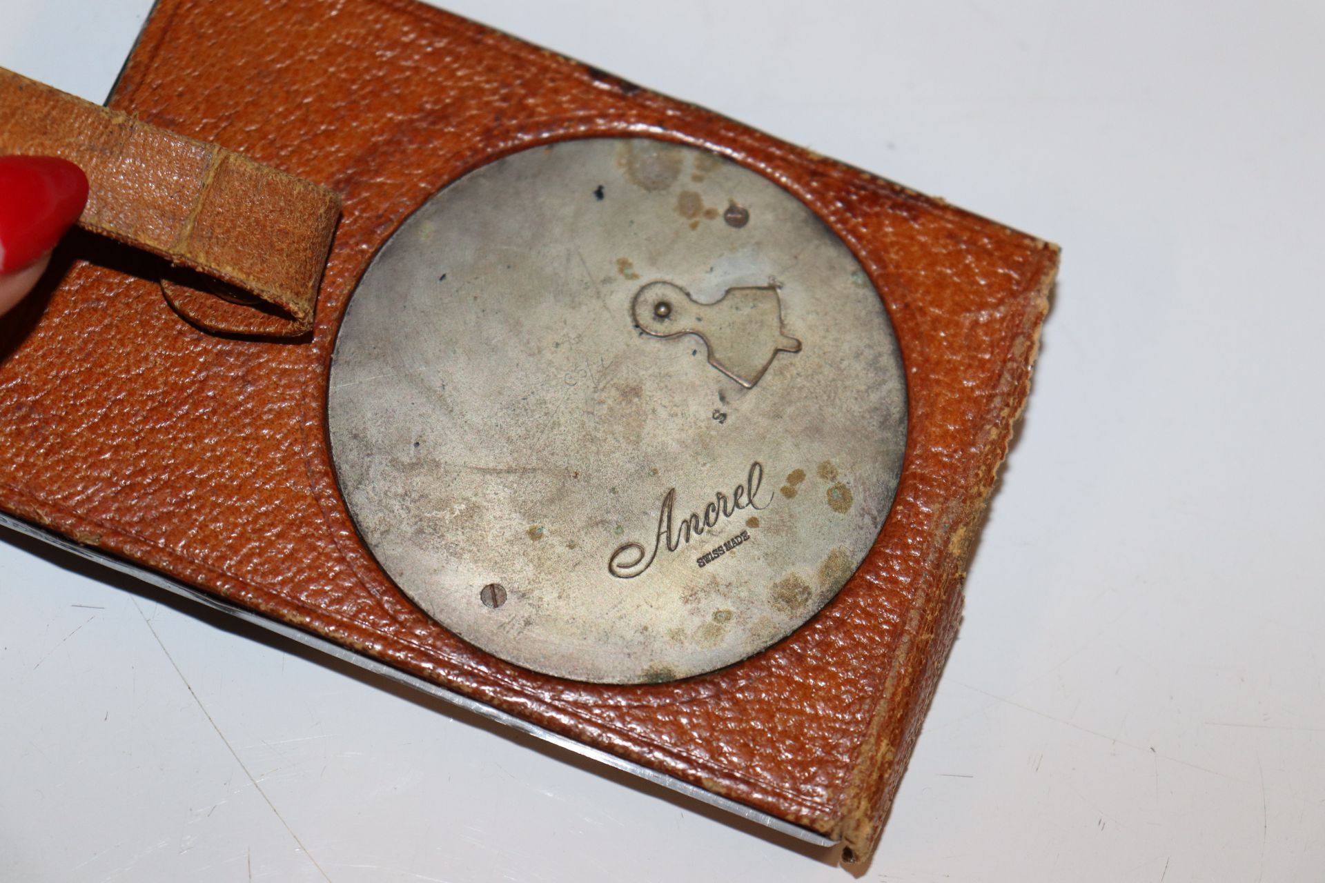 A silver cased travelling clock and a silver money - Image 4 of 5