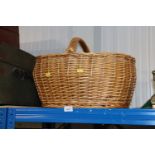 A wicker basket