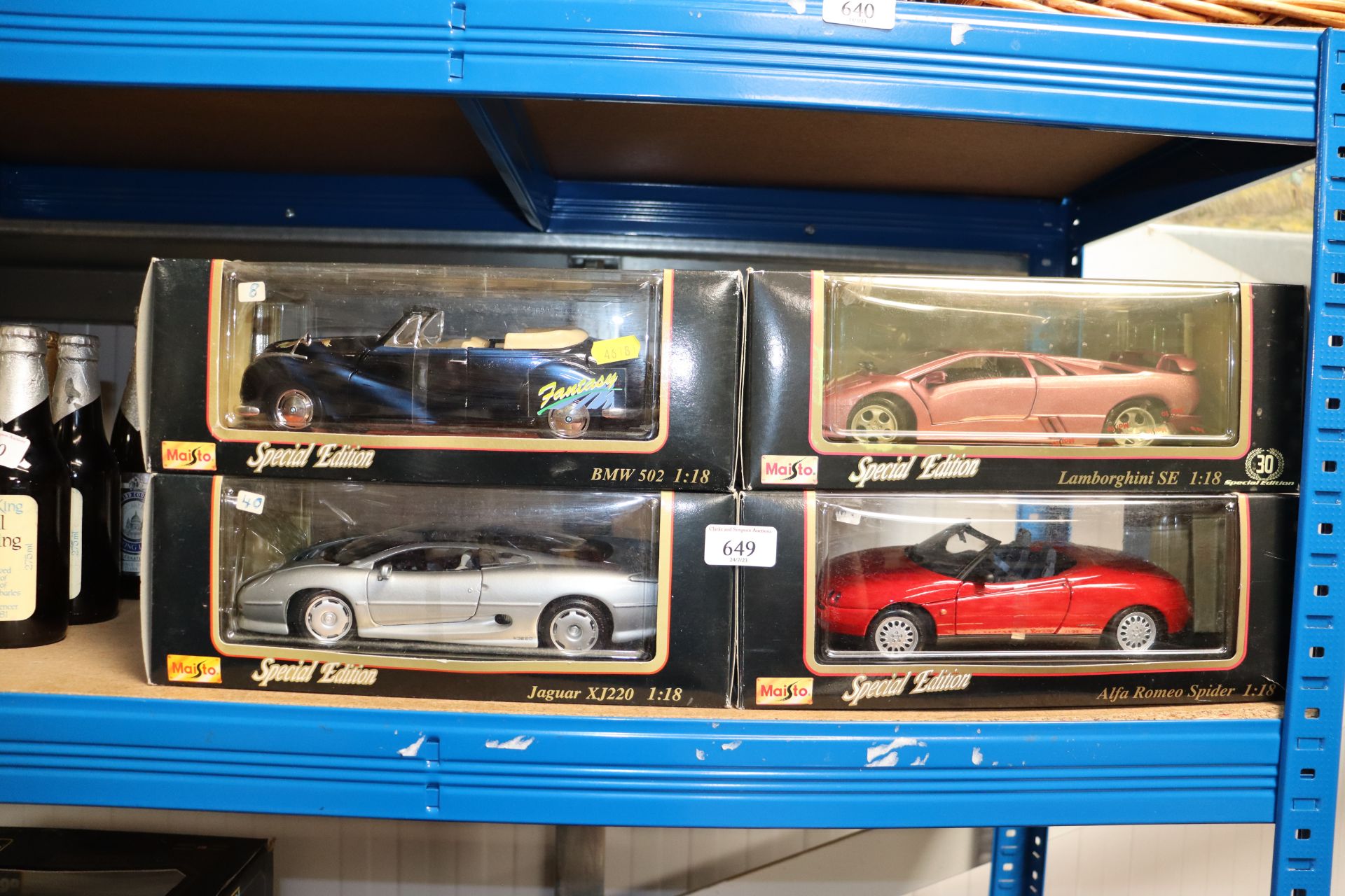 Four Naisto box diecast model vehicles