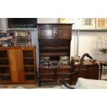 A Continental oak dresser fitted four drawers to b