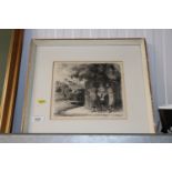 A pencil signed limited edition print by Edwards A
