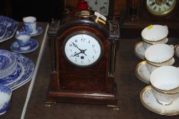 A late 19th Century mahogany and satinwood cross b