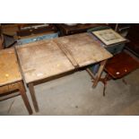 A vintage double school desk