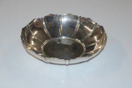 A silver bowl marked to base Plant, 3 Regent Place