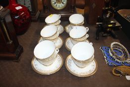 Twelve Royal Doulton "Belmont" pattern tea cups an