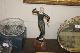 A reproduction Art Deco style figure