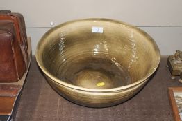 A large Studio pottery bowl