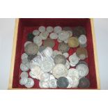 A box of various coinage