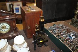 A W. Watson & Sons Ltd. service microscope with box