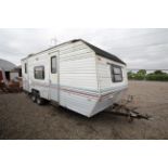 A Skyline Nomad twin axle American style caravan. Model 2360. c.20ft. Vendor reports that it