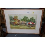 A. Murray, watercolour study "Barnet Fair"