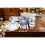 A quantity of miscellaneous blue and white china