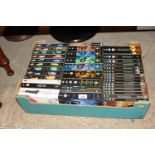 A collection of various boxed DVD's