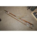 Two vintage fishing rods