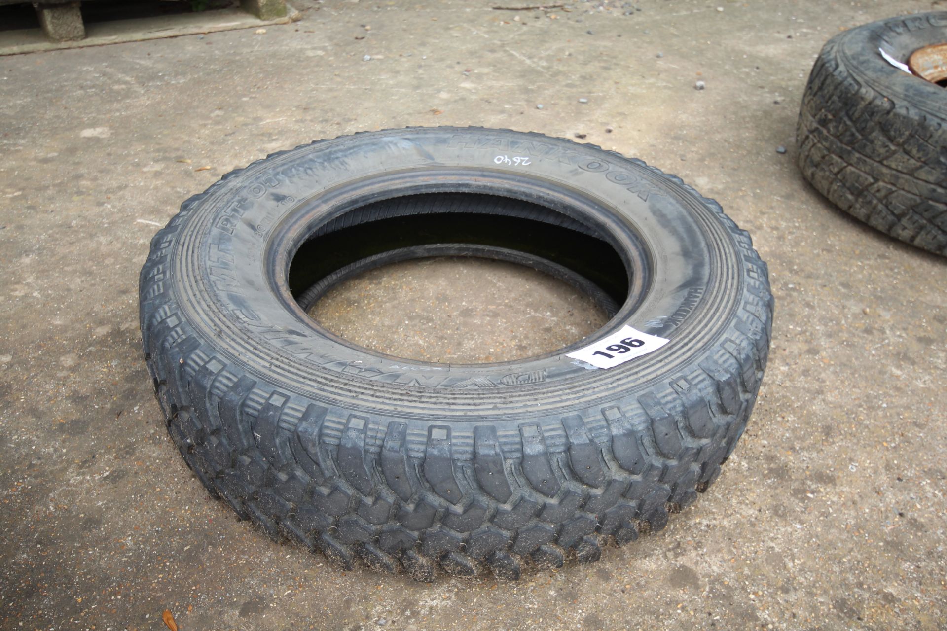 205/80R16 tyre.