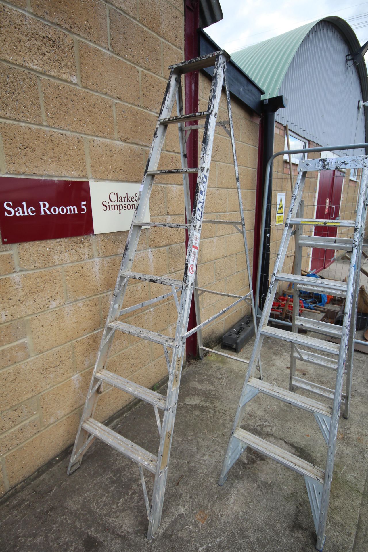 Bailey aluminium step ladder. For sale due to sale