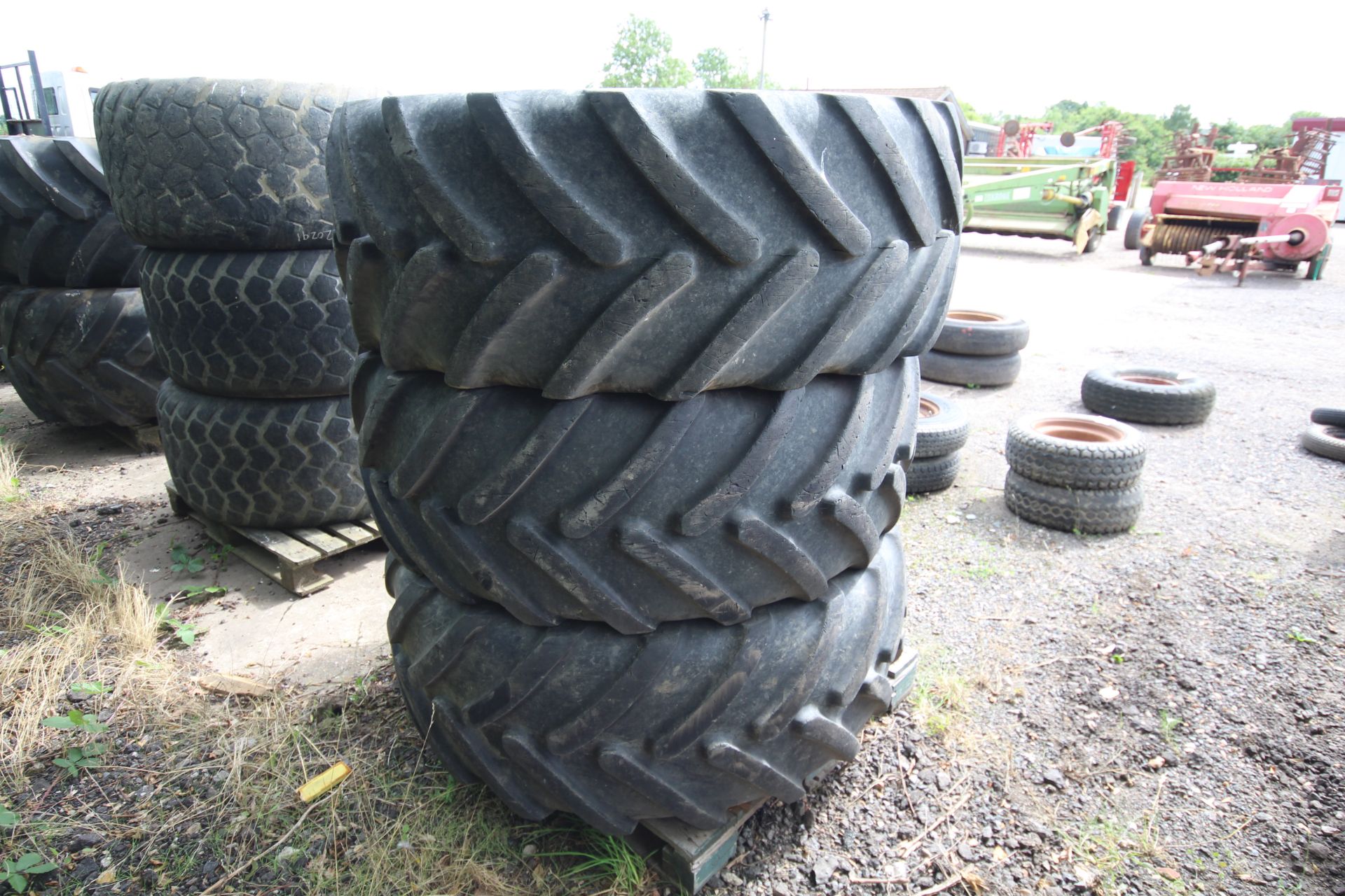 3x 540/65R30 Michelin tyres. V - Image 2 of 4