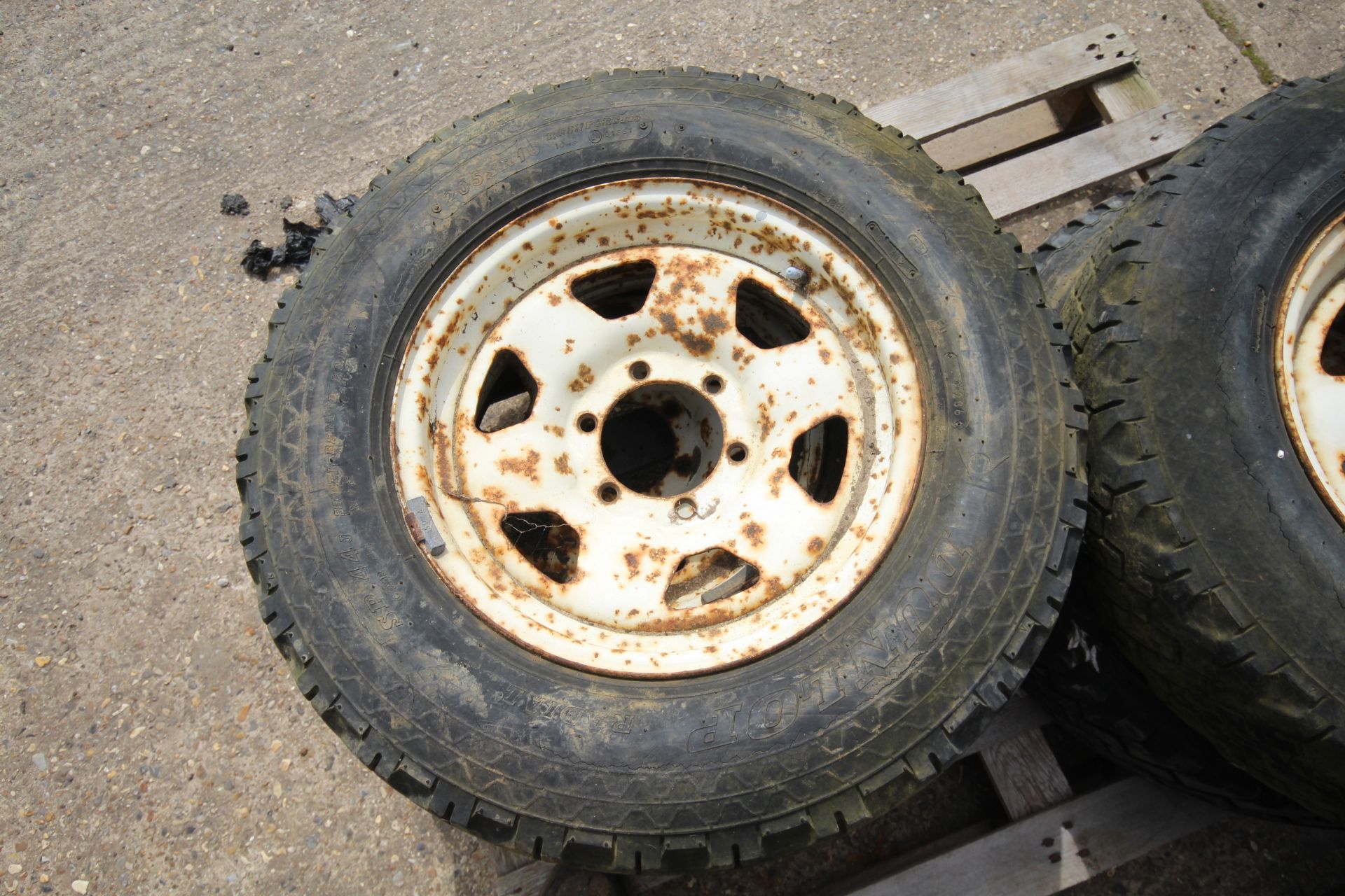 4x 205SR16 4x4 wheels and tyres. V - Image 3 of 5