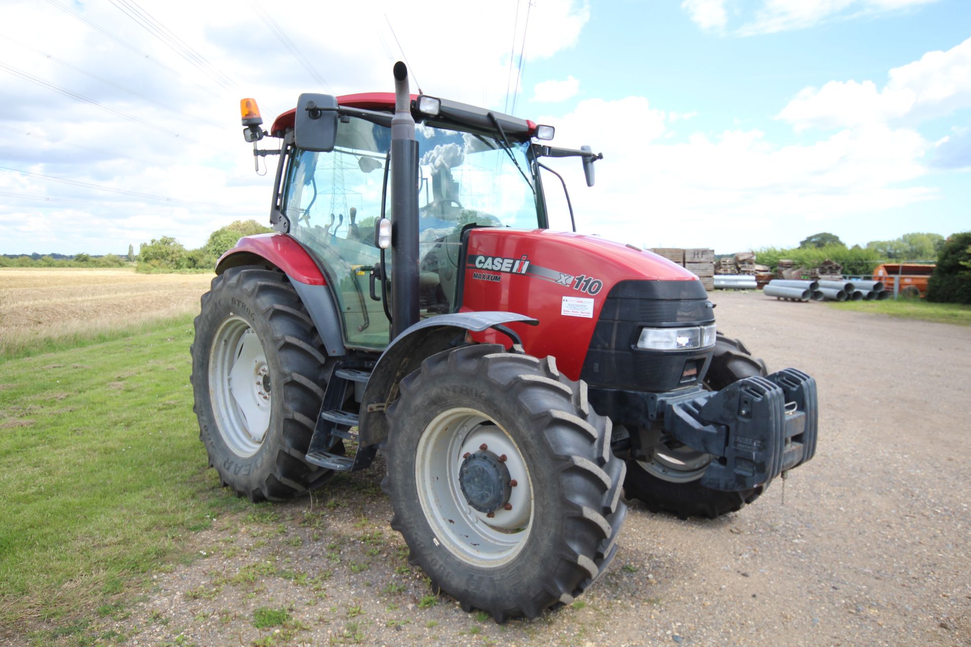 Case 110X 4WD tractor. Registration EU09 HGN. Date - Image 7 of 93