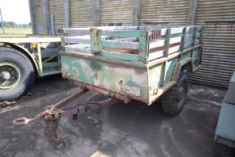 Johnson Co. ¾T single axle American military trailer. 1967.