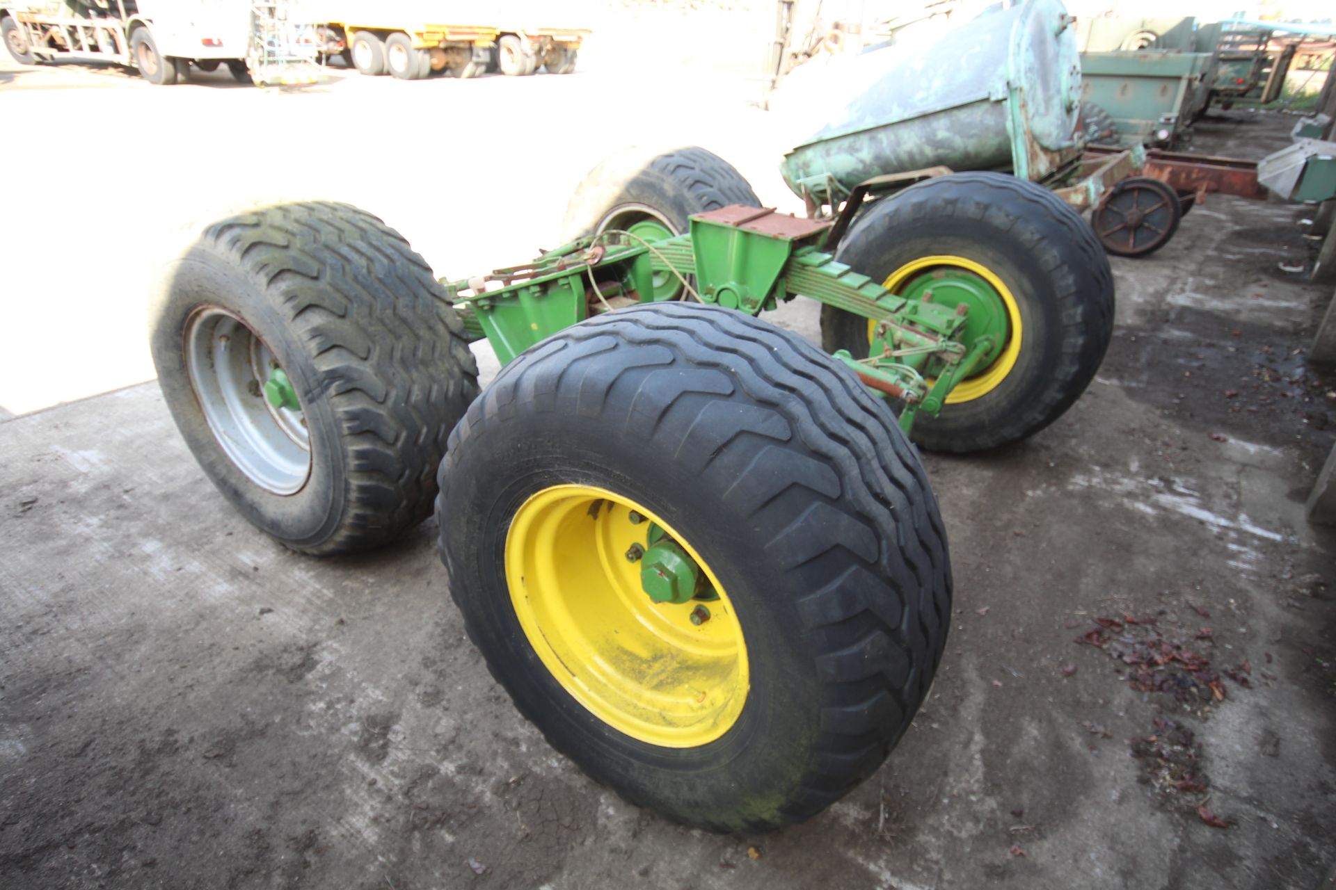 Twin axle agricultural trailer bogie. With floatation wheels and tyres. - Image 4 of 25