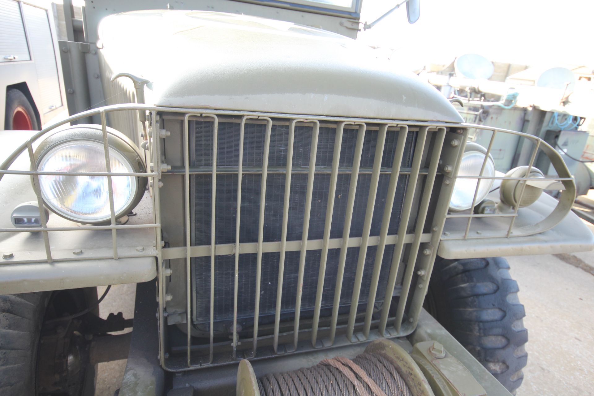 GMC CCKW 353 6x6 bolster truck and slip pole trailer. Registration UXG 144. 1945. 11.00x18 correct - Image 7 of 95