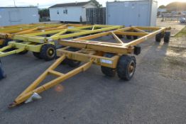Swan Commercials 8-wheel 22T 20ft container moving trailer. 2010. With twist locks. SUBJECT TO VAT.