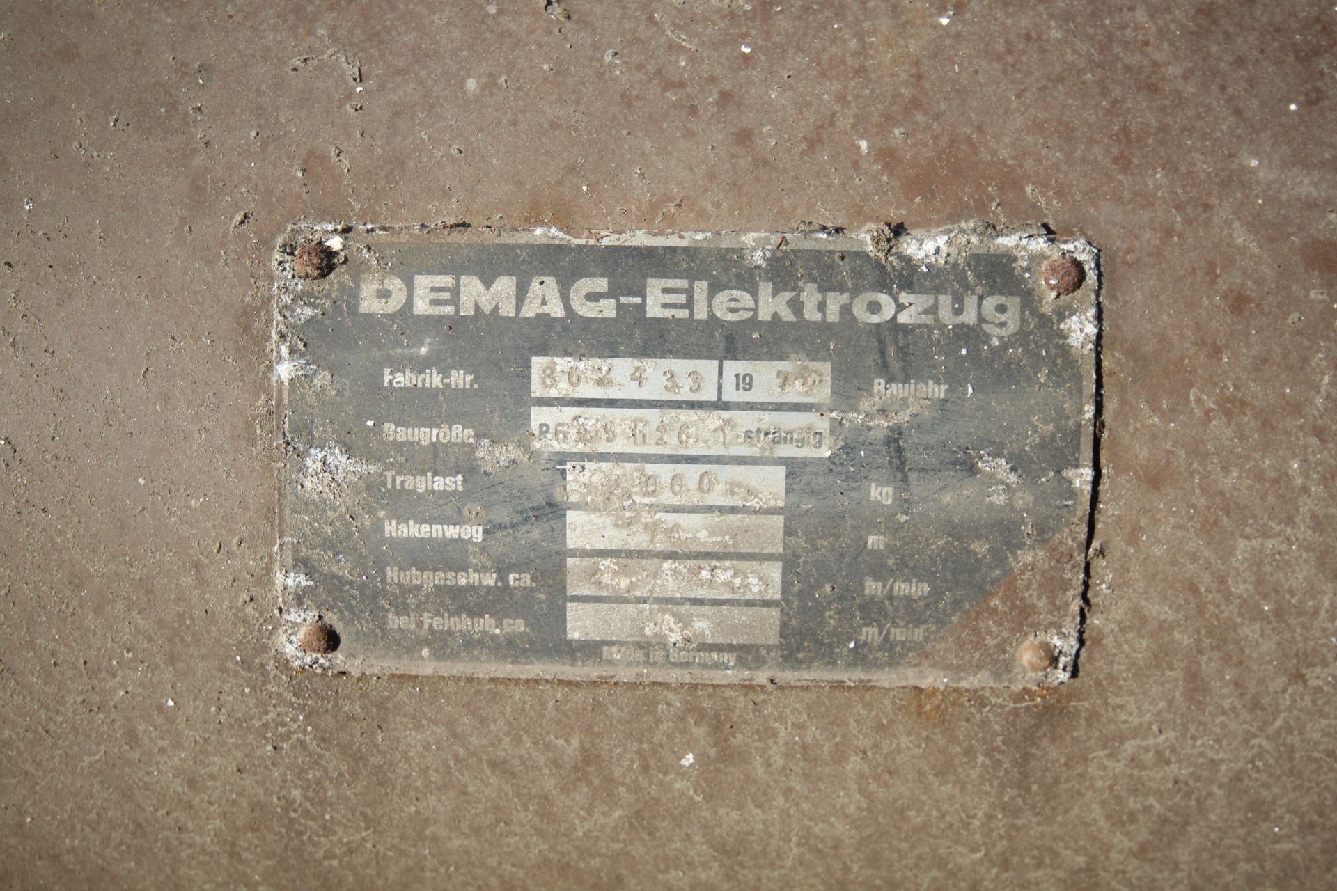 Demag-Elektrozug 2T electric hanger winch for retu - Image 5 of 5