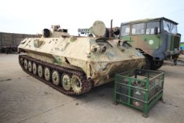 MT-LB Soviet multi-purpose, fully amphibious, tracked armoured fighting vehicle. Has not been
