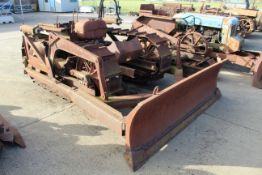 County full track crawler. 1952. 14in tracks. Based on Fordson Diesel Major. With early Bray dozer