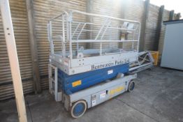 Upright X26 electric scissor lift. 1996. 858 hours. Serial number 2951. Inspected through to 02/02/