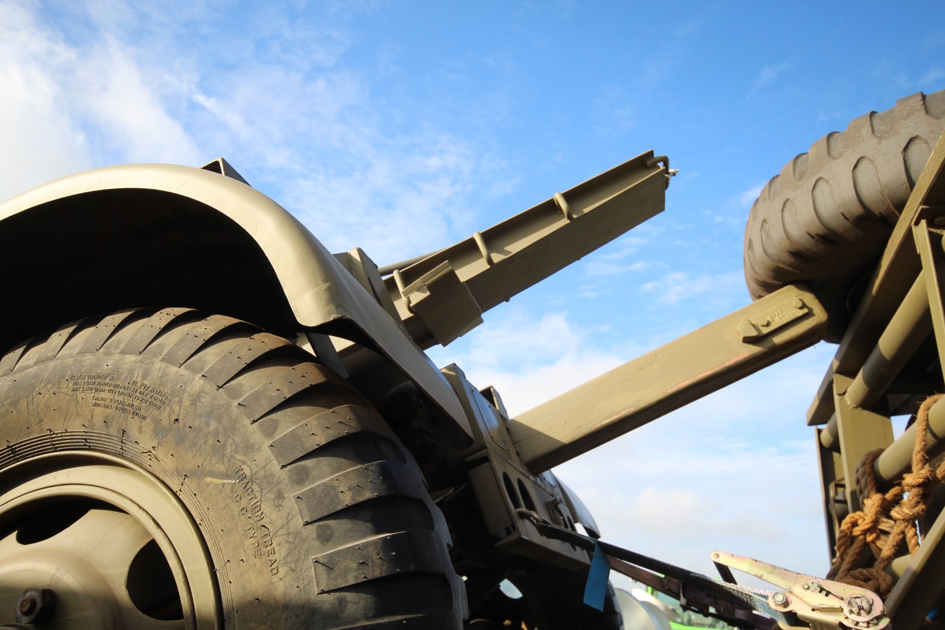 GMC CCKW 353 6x6 bolster truck and slip pole trailer. Registration UXG 144. 1945. 11.00x18 correct - Image 22 of 95