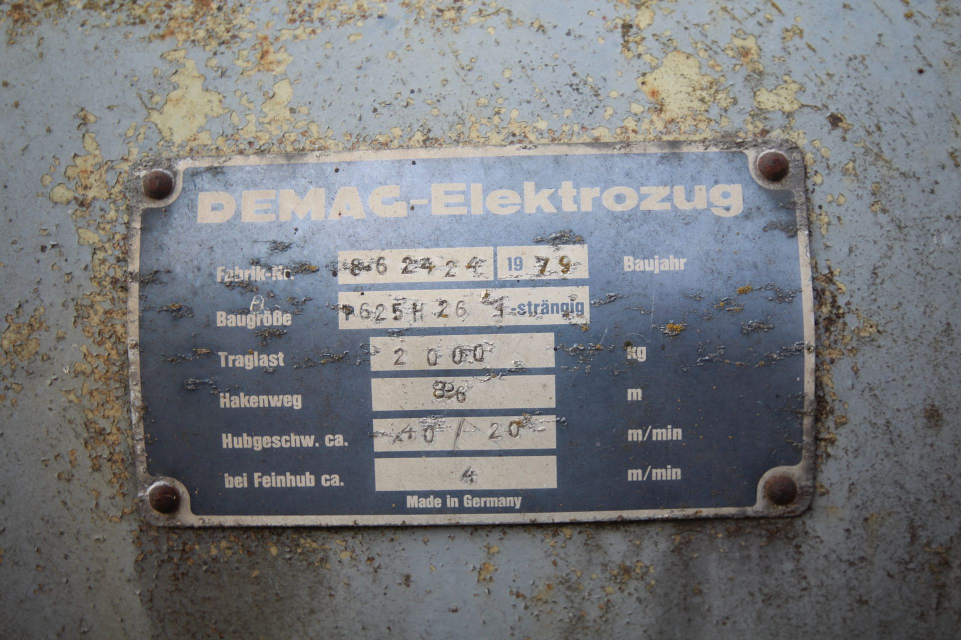 Demag-Elektrozug 2T electric hanger winch for retu - Image 5 of 5