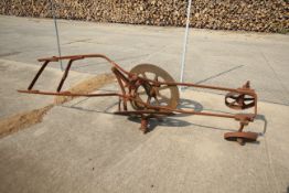 Maynard horse drawn root lifter. With opel wheel system.